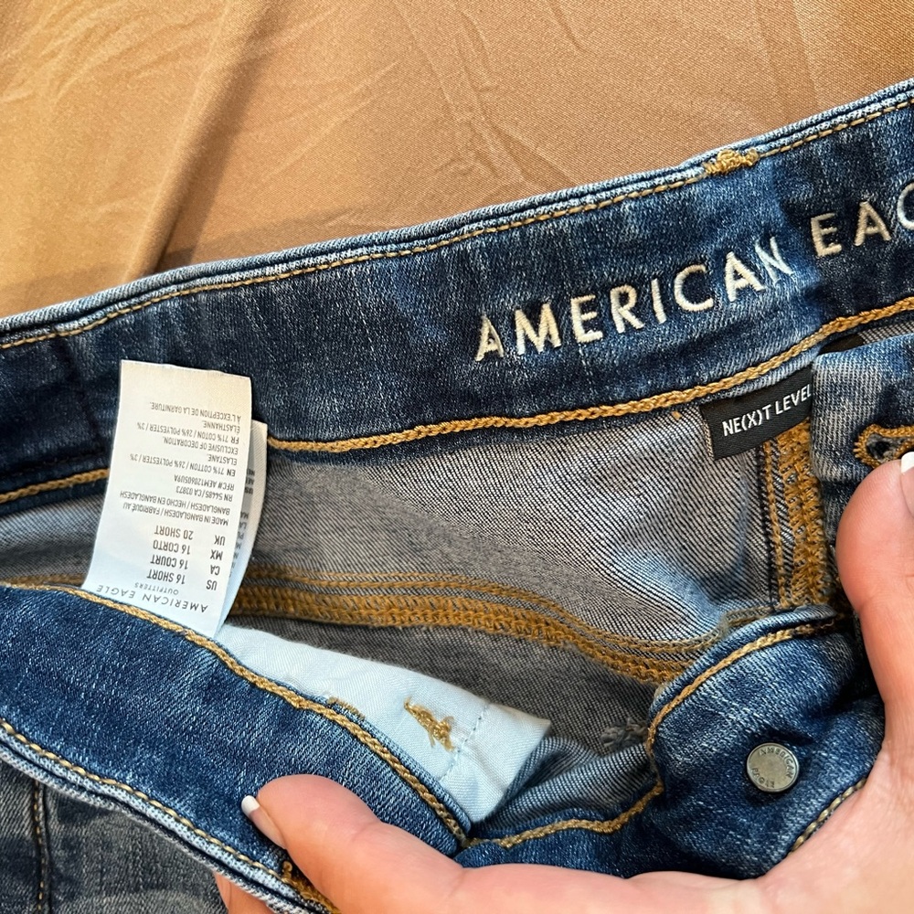 American Eagle, next level stretch, high waisted jeans